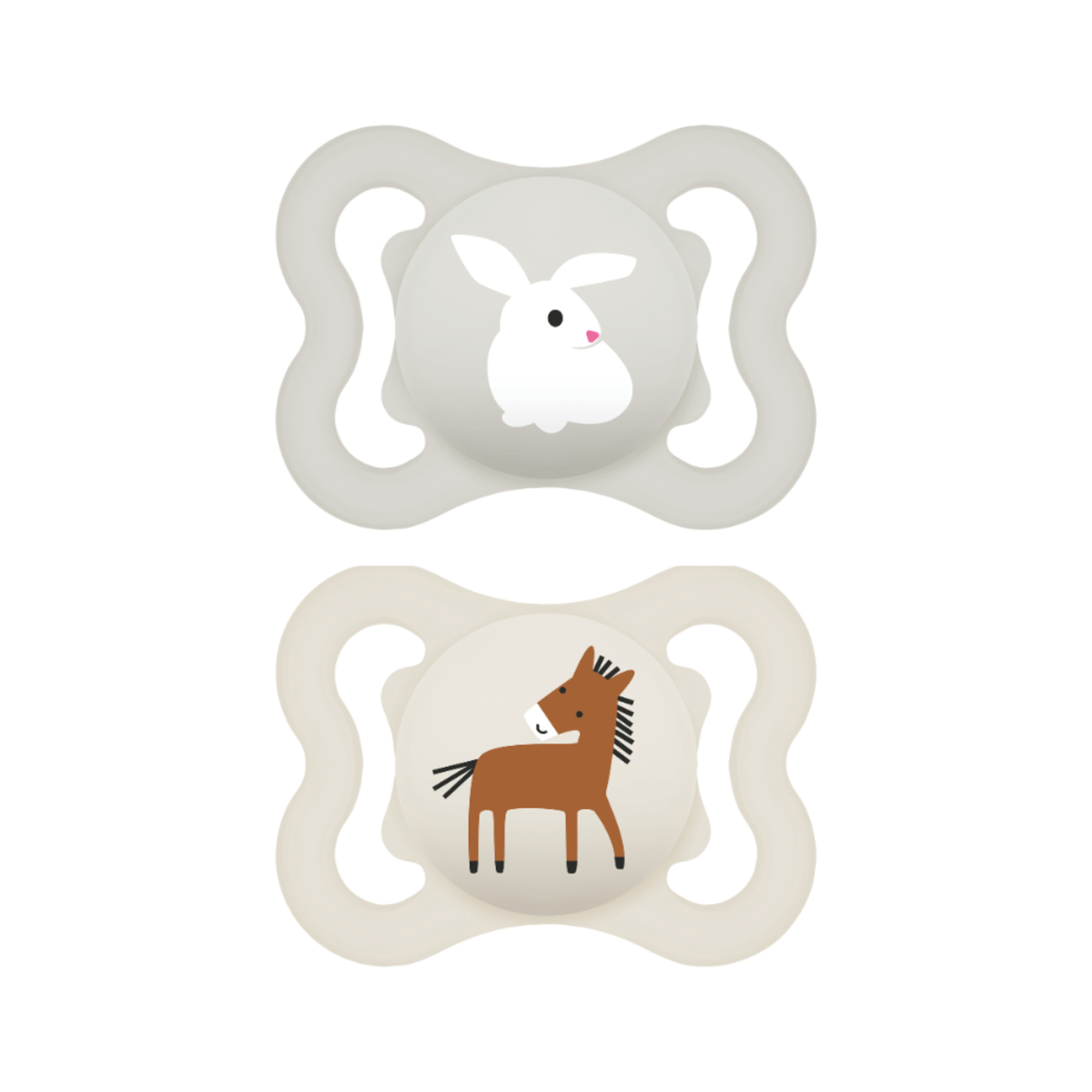 MAM Air succhietto 2-6 mesi beige set 2 pz silicone