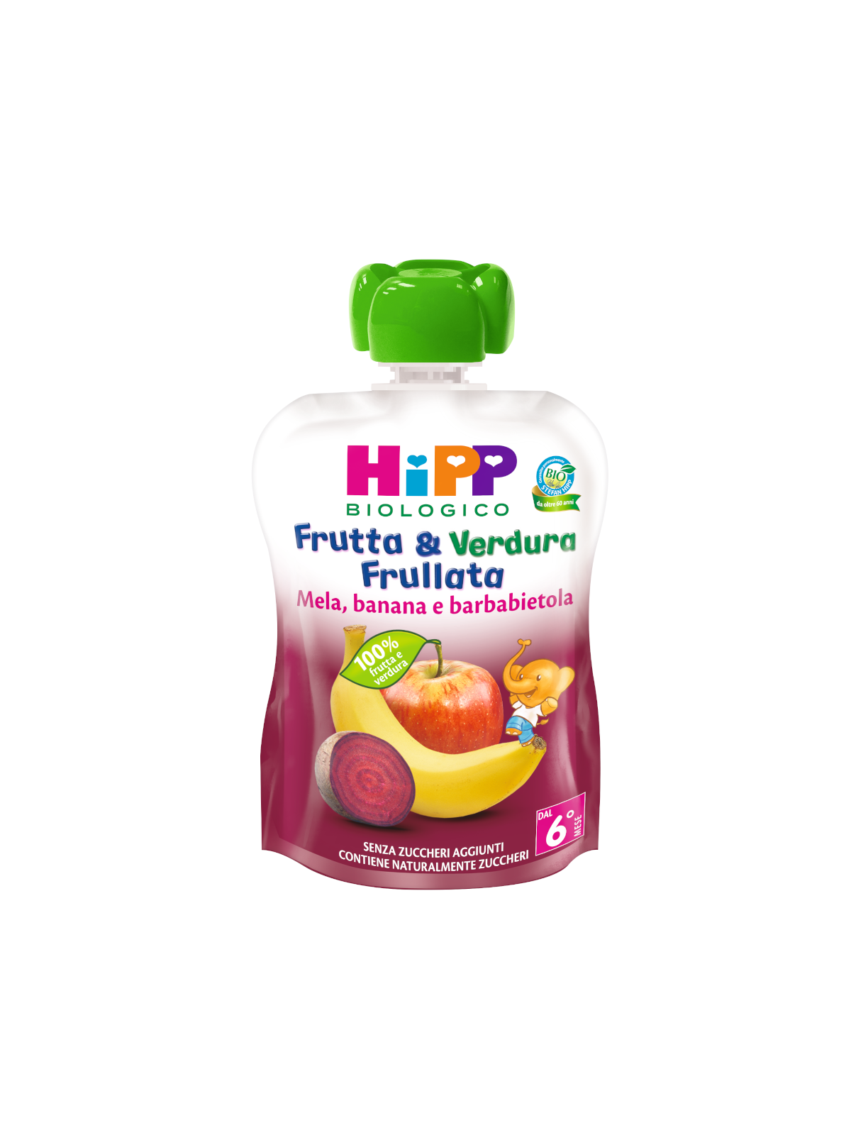 HiPP Frutta e Verdura pouch mela banana barbabietola 90 g bio