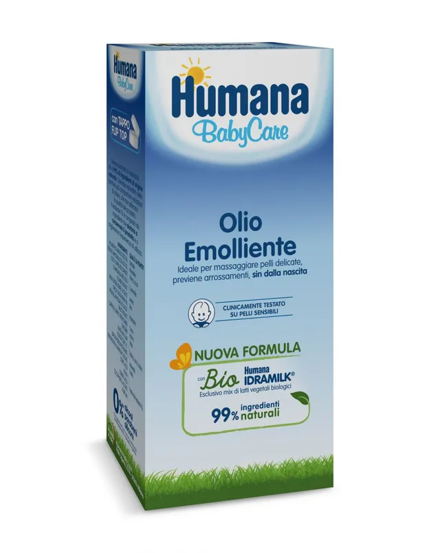 Humana Baby Care Olio Emolliente 250 ml Pelli Sensibili