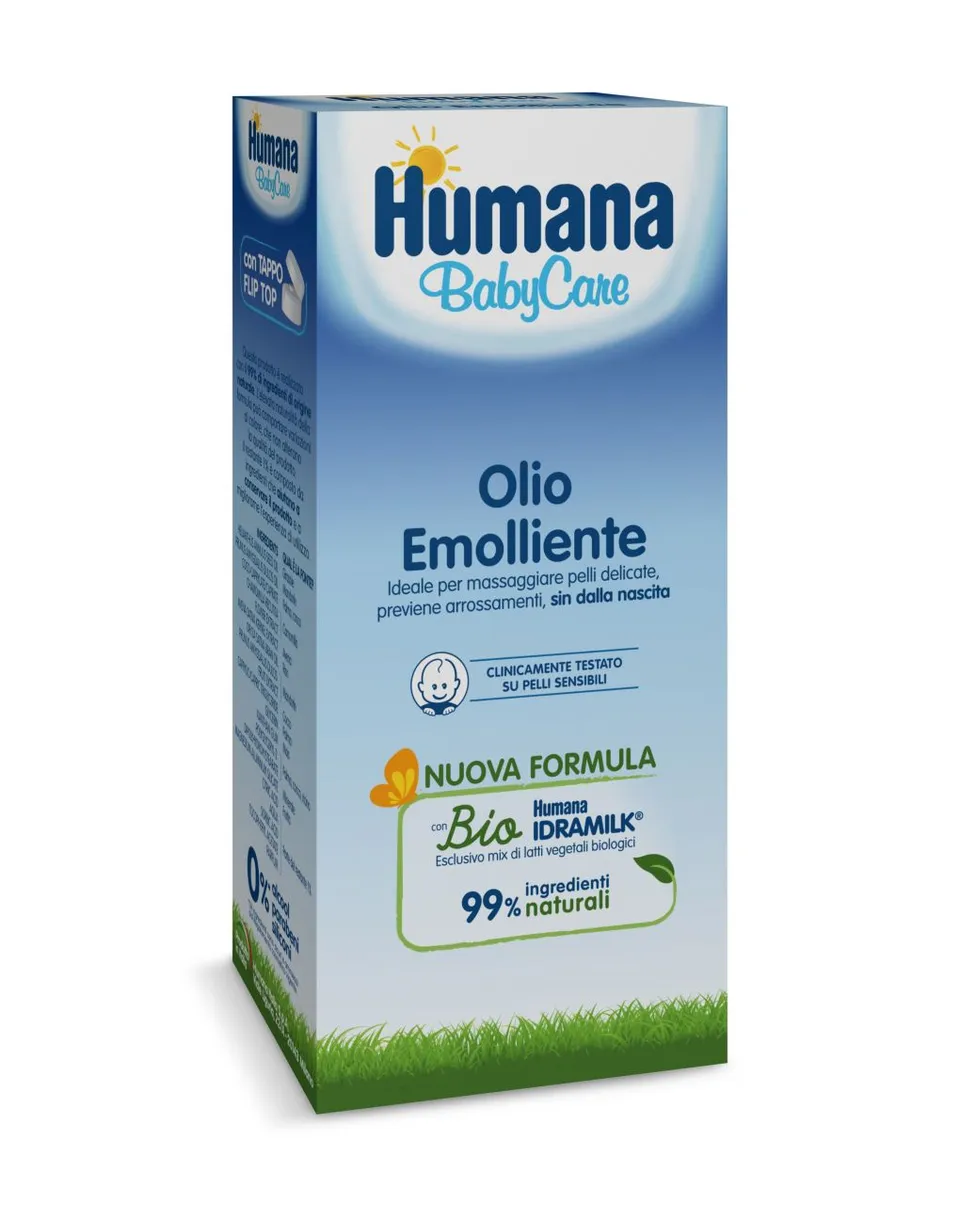 Humana Baby Care Olio Emolliente 250 ml Pelli Sensibili