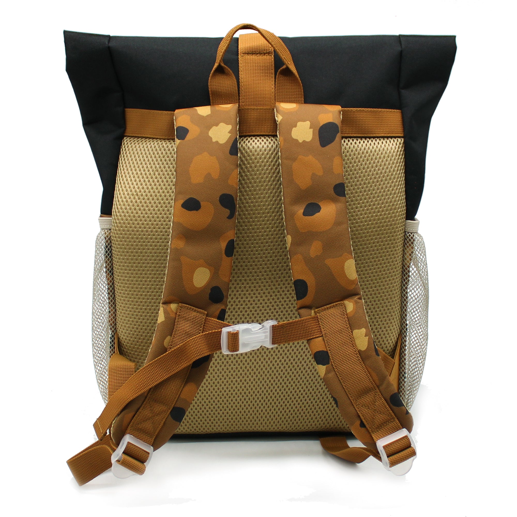 Les Deglingos Speculos zaino rolltop tigre marrone scuola