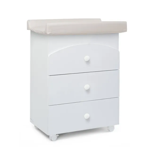 Giordani Nora Cassettiera Bagnetto Bianco con Vaschetta