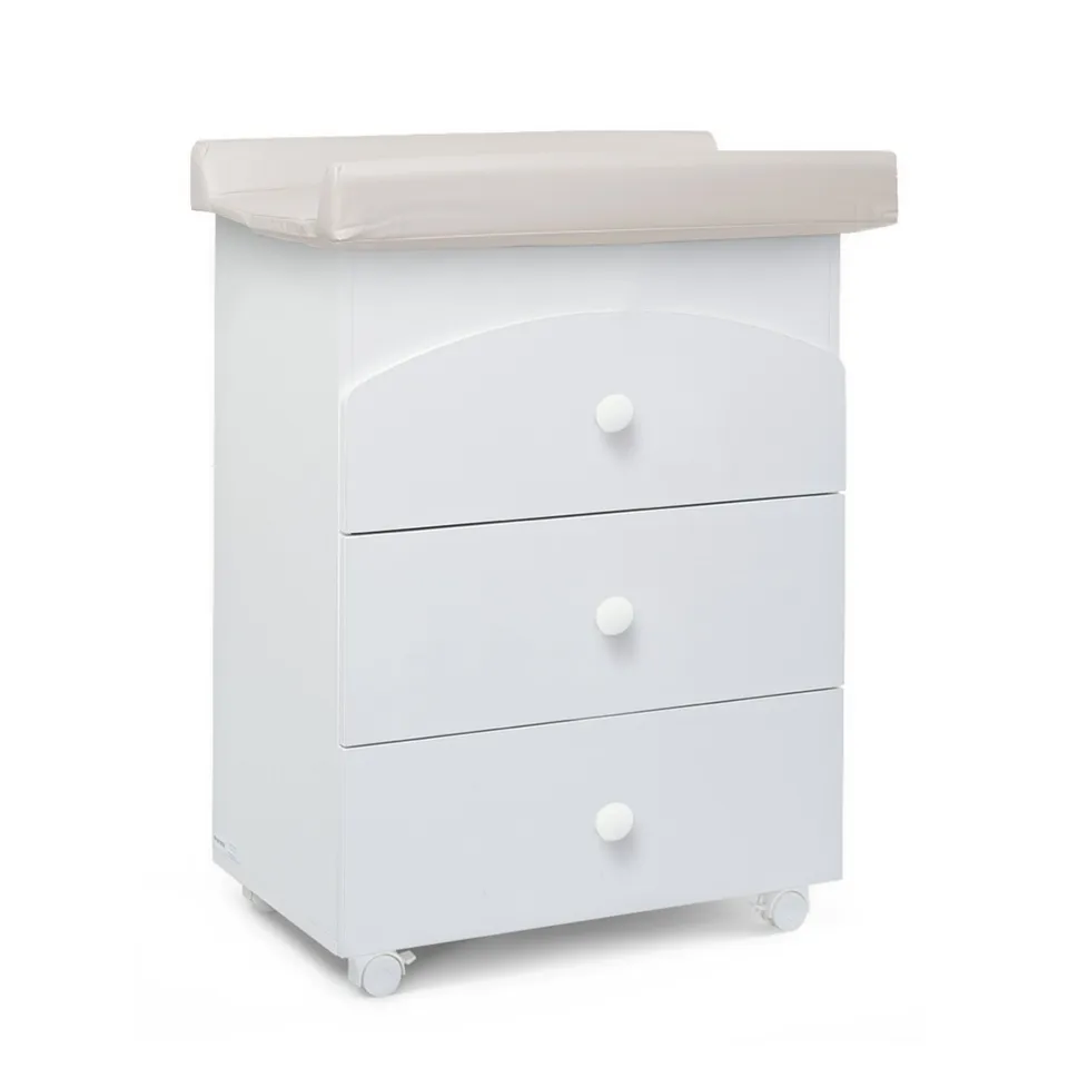 Giordani Nora Cassettiera Bagnetto Bianco con Vaschetta