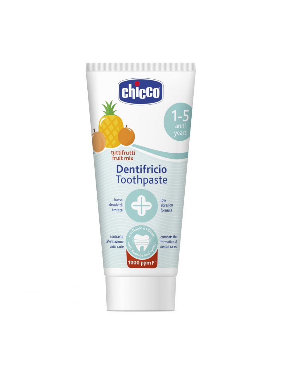 Chicco dentifricio bambini frutti misti 1-5 anni igiene orale