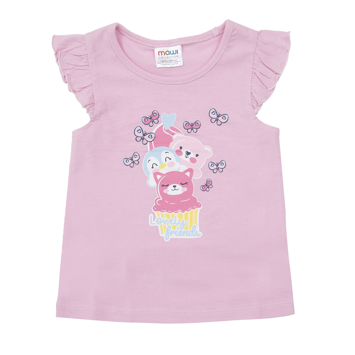 Toys Center Baby Canotta Jersey Bimba Rosa Frill