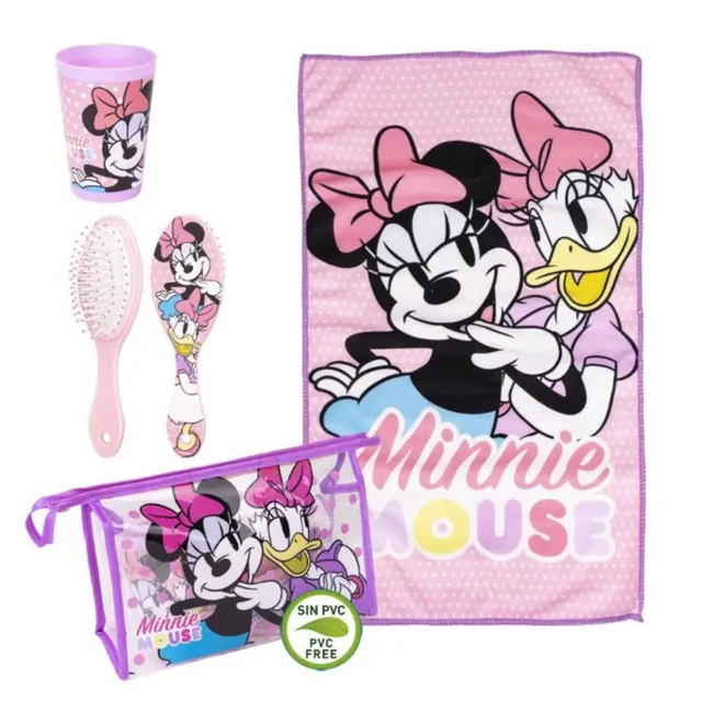 Cerdà Minnie beauty case bagno bimba con set 3 pezzi