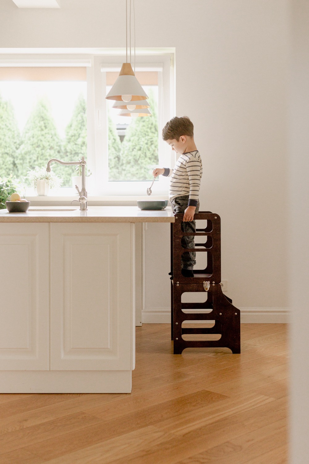 The Dida Montessori Torre Apprendimento Espresso Brown