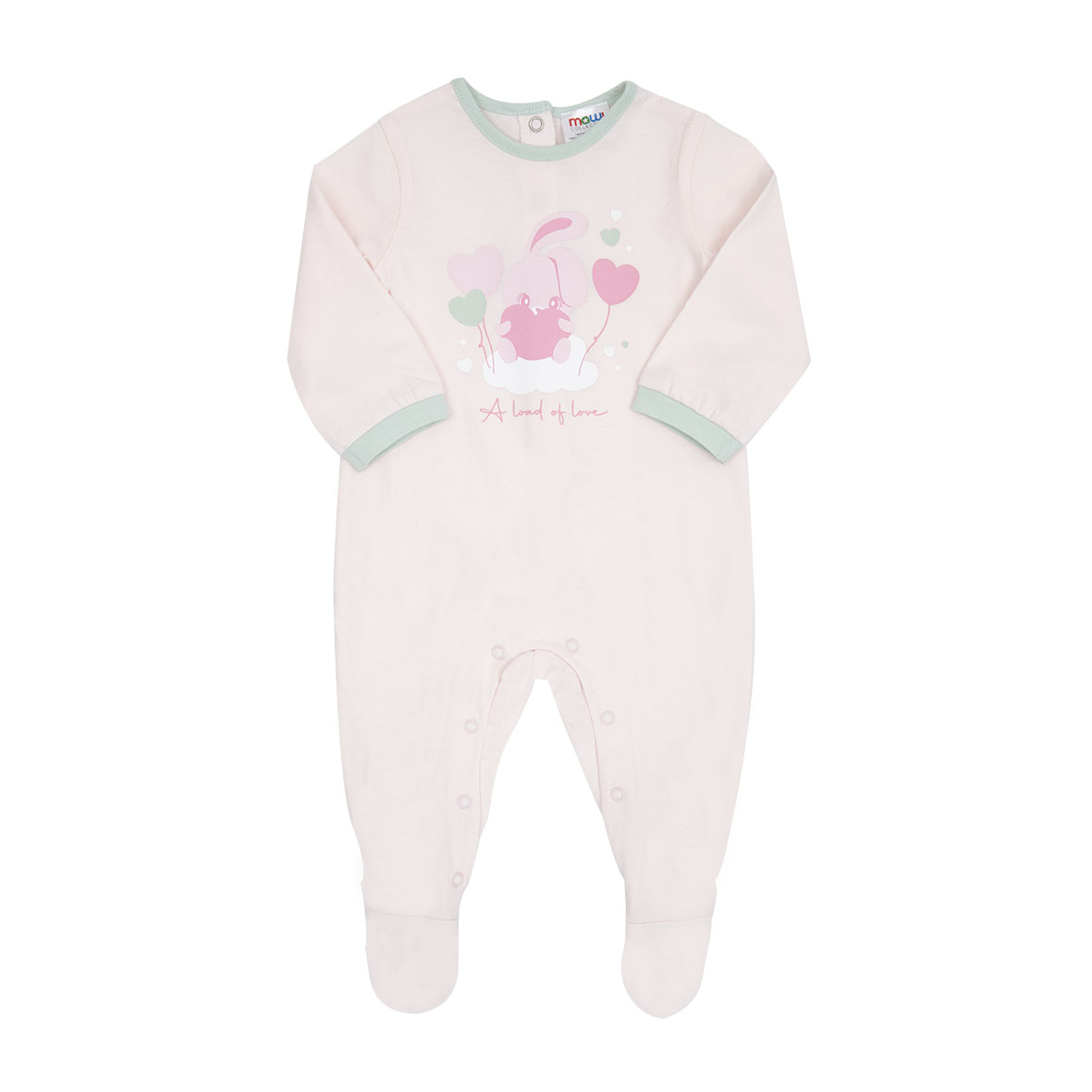 Toys Center Baby Tutina neonata rosa coniglietto con piedini