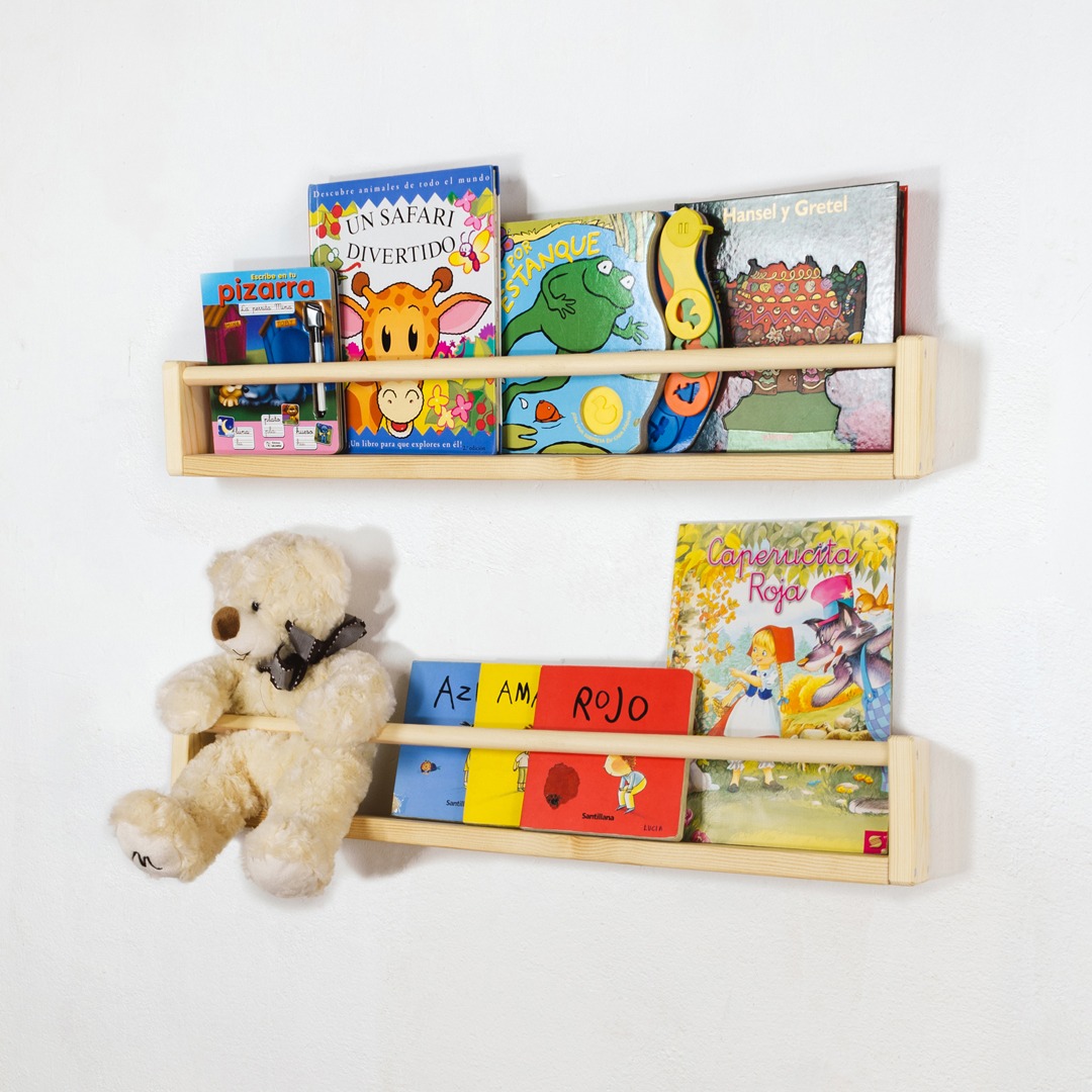 The Dida Montessori mensola legno 40 cm da parete