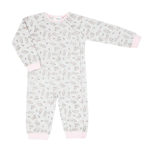 Toys Center Baby Pigiama Intero Bimba Grigio Rosa Ballerine Felpato