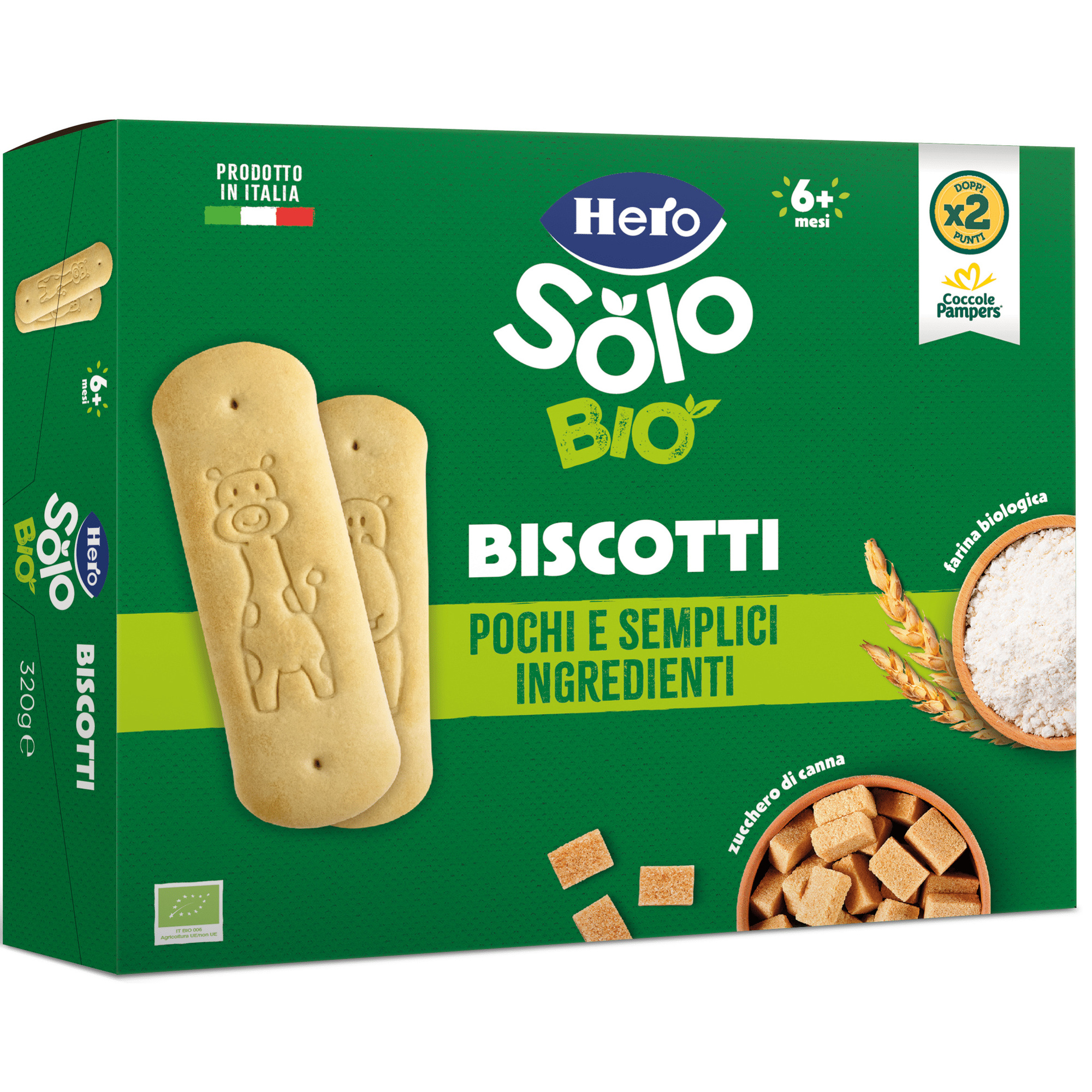 Hero Solo biscotto solubile 320 g bio dai 6 mesi