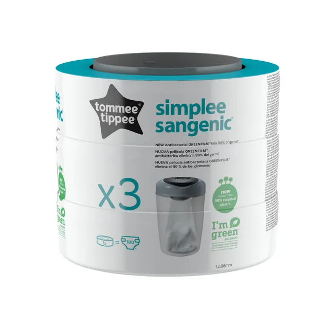 Tommee Tippee Simplee Sangenic ricariche mangiapannolini 3pz
