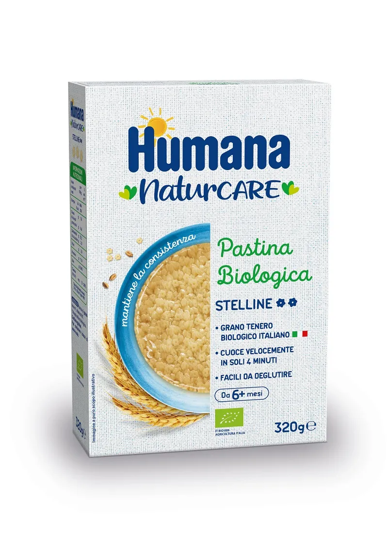 Humana pastina stelline biologiche 320 g grano tenero