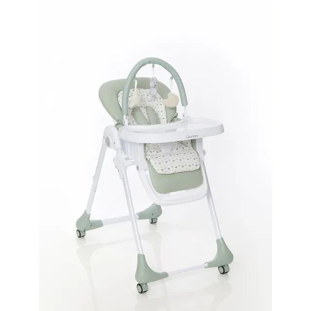 Giordani G-Lunch & Play seggiolone pappa verde con barra gioco