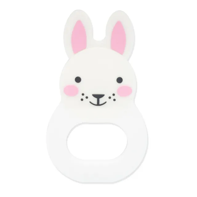 Rosa & Bo Bo Bunny rosa massaggiagengive sensoriale neonato silicone