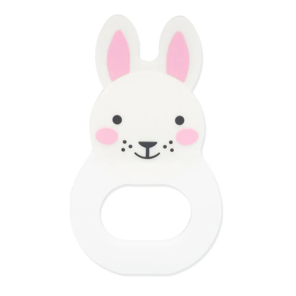Rosa & Bo Bo Bunny rosa massaggiagengive sensoriale neonato silicone