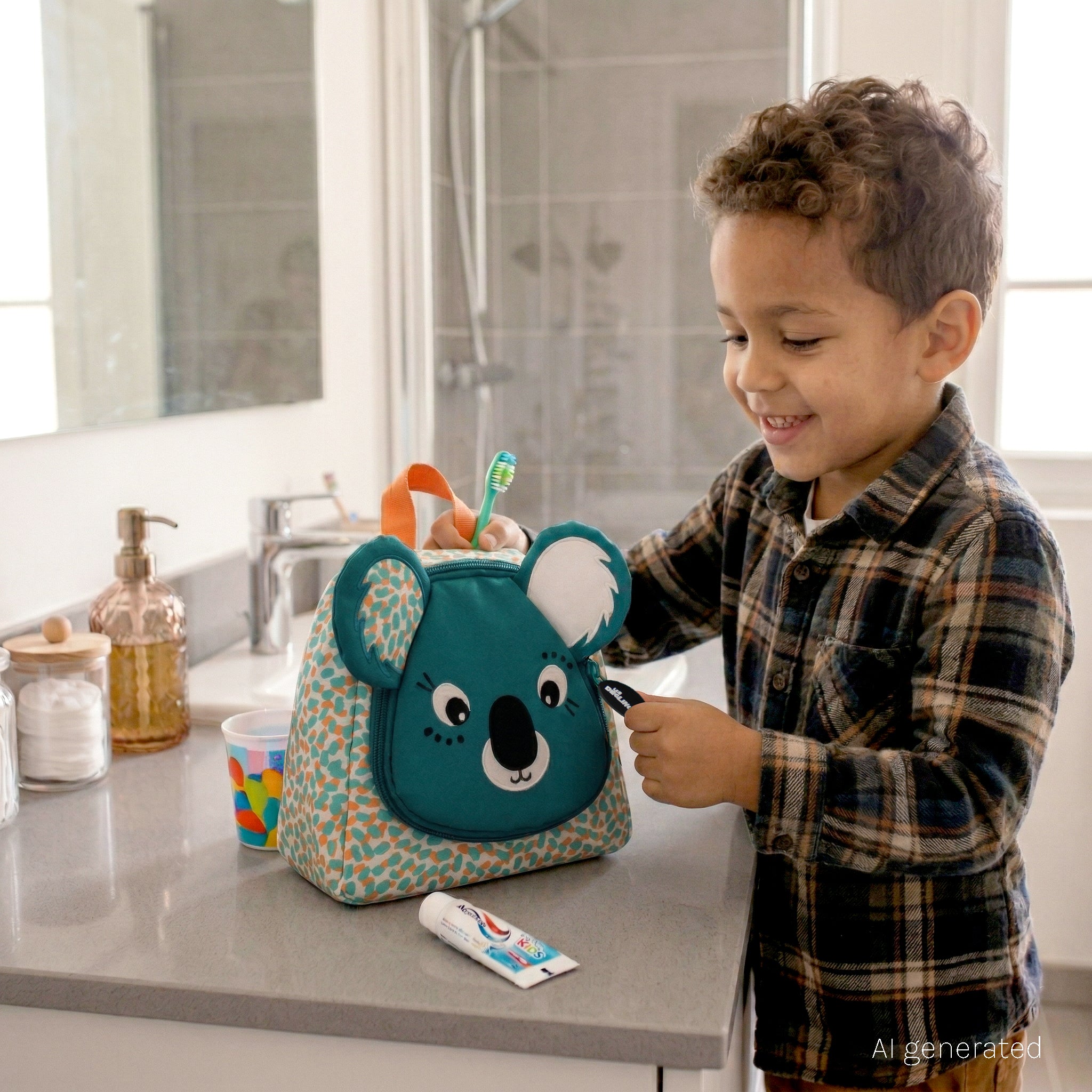 Les Deglingos Berlingos Koala beauty case appendibile
