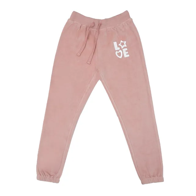 Mawi pantalone ciniglia bimba stampa argento