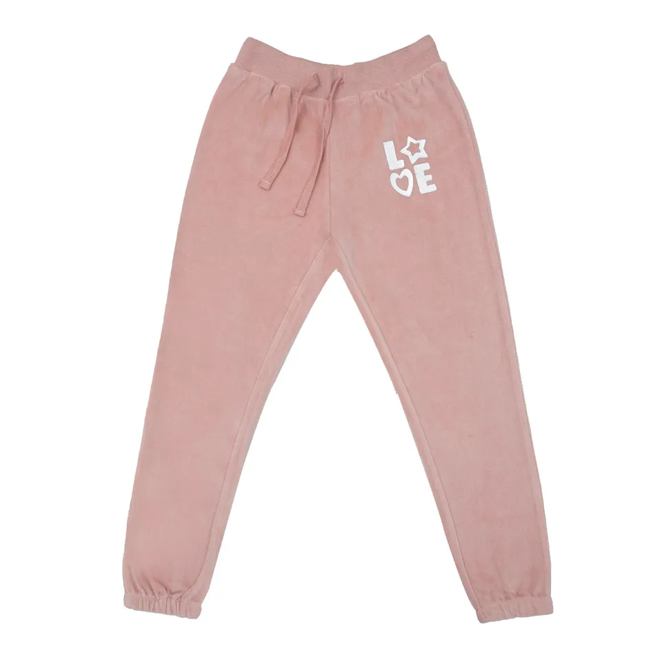 Mawi pantalone ciniglia bimba stampa argento