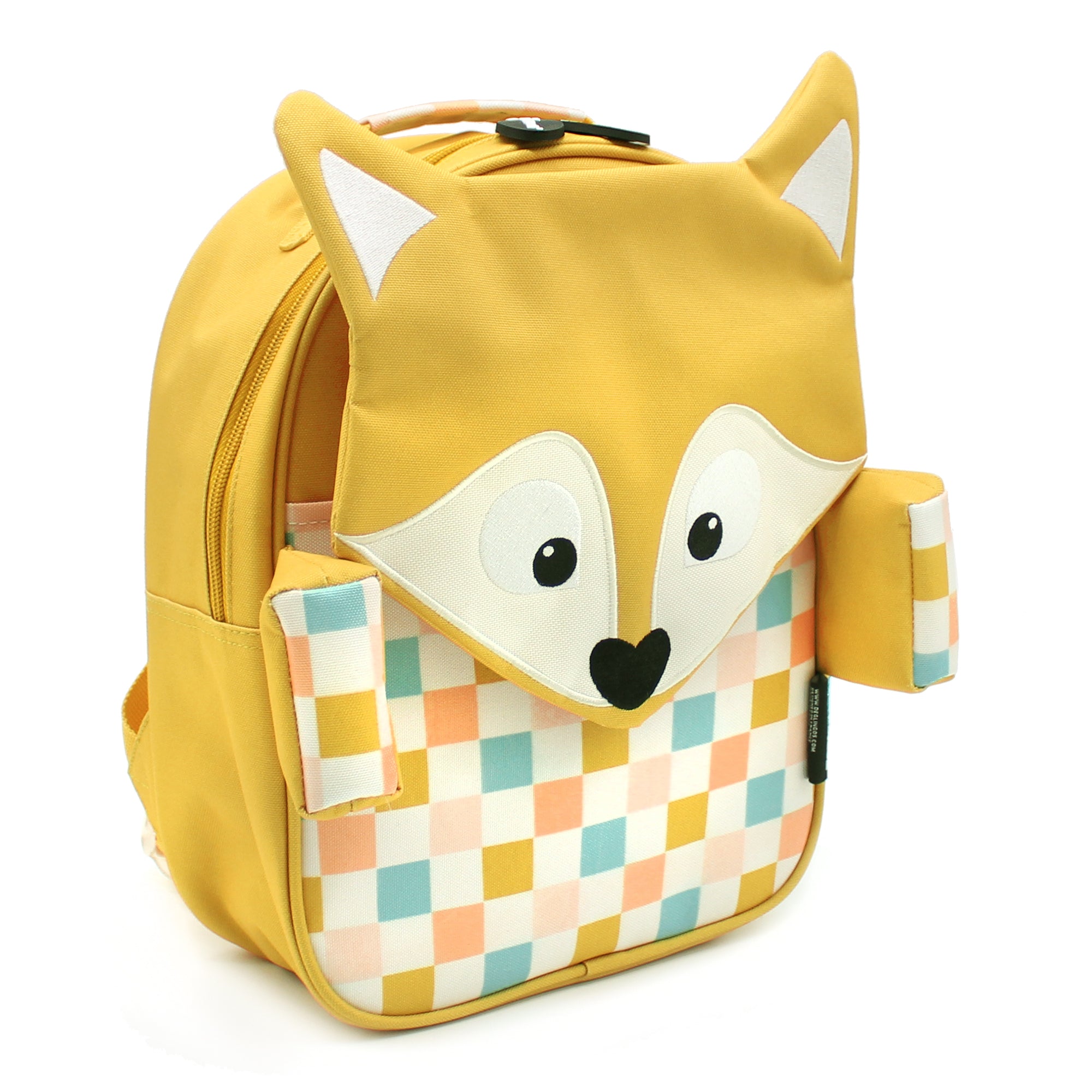 Les Deglingos Cyranos zaino asilo volpe giallo 30 cm