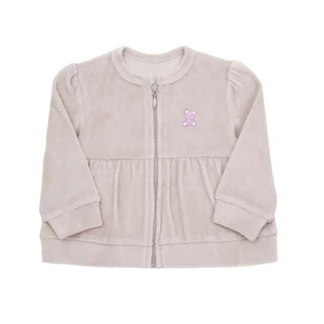 Toys Center Baby Orsetto felpa bimba ciniglia beige con zip