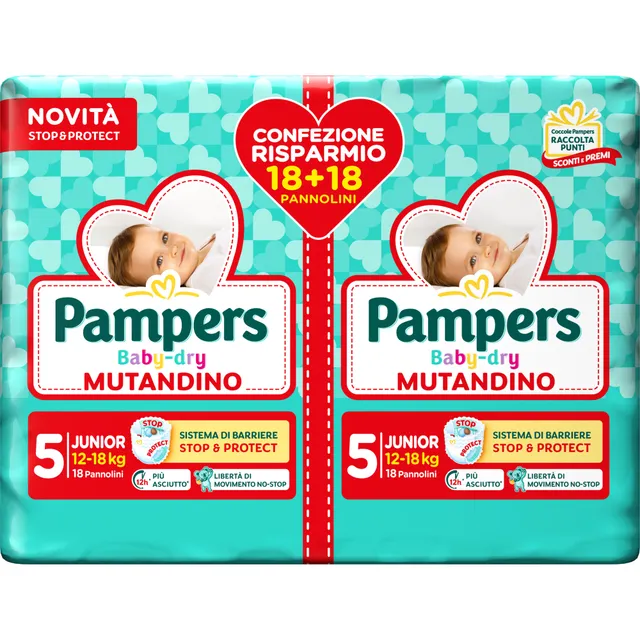 Pampers Baby Dry mutandino taglia 6 XL x30 pannolini