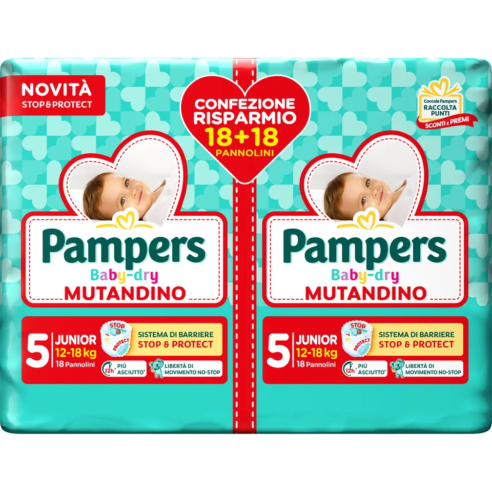 Pampers Baby Dry mutandino taglia 6 XL x30 pannolini