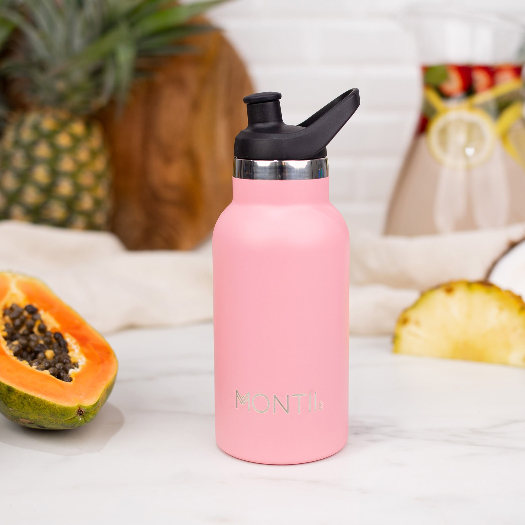 Mini Montii Borraccia 350ml borraccia acciaio rosa termica