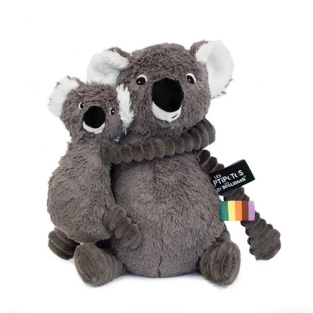 Les Deglingos Ptipotos Trankilou peluche koala grigio 29 cm