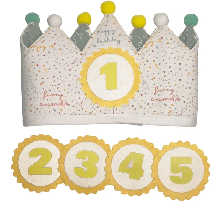 The Dida Happy corona compleanno stoffa cotone bambino