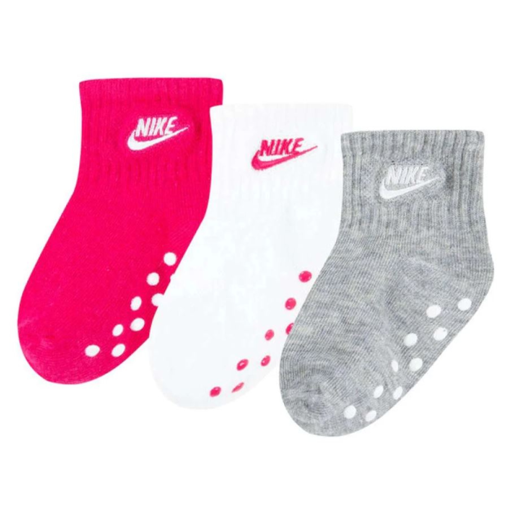 Nike calze antiscivolo bimba 3 paia fucsia