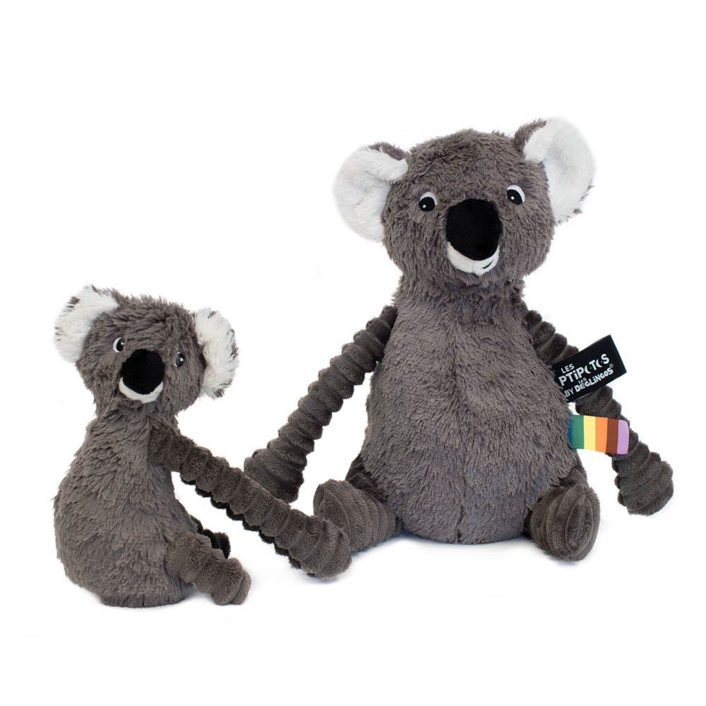 Les Deglingos Ptipotos Trankilou peluche koala grigio 29 cm