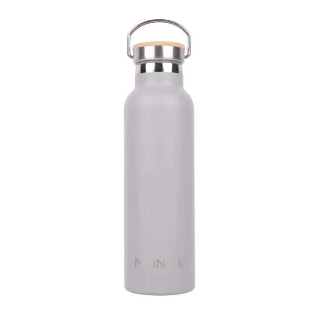 Montii Borraccia Termica Acciaio 600 ml Grigia Bambu
