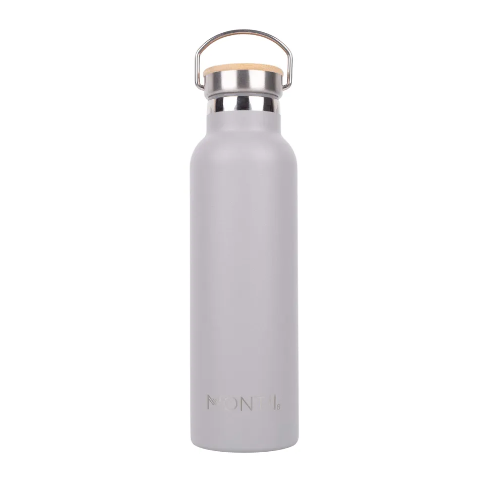 Montii Borraccia Termica Acciaio 600 ml Grigia Bambu