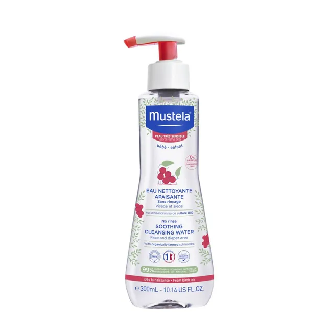 Mustela fluido detergente senza risciacquo 300 ml pelli sensibili