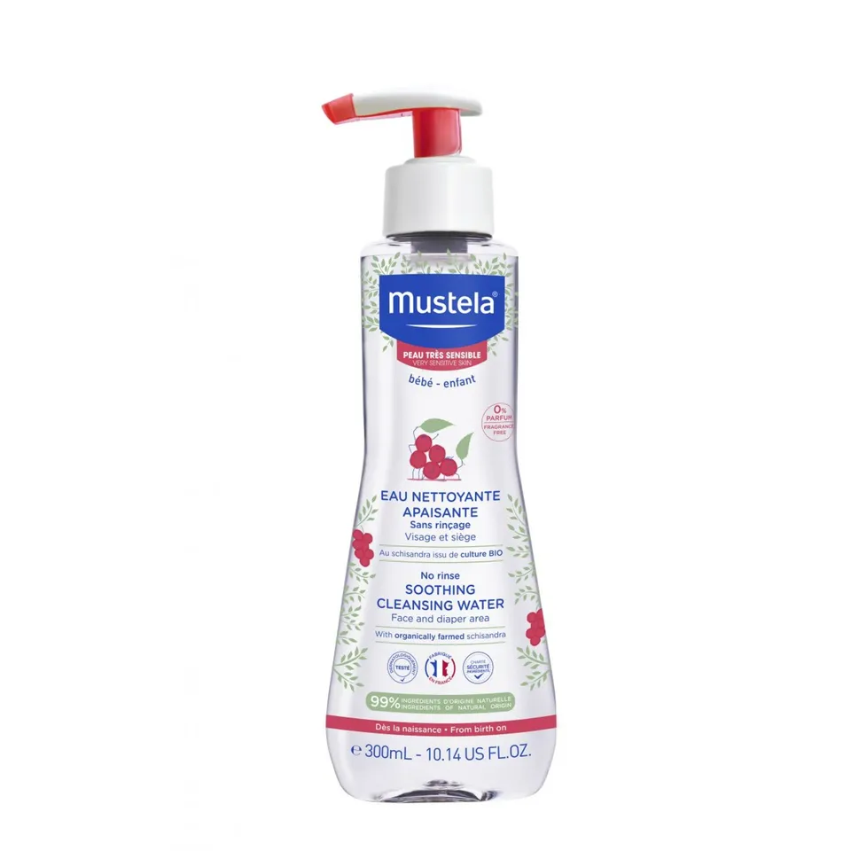 Mustela fluido detergente senza risciacquo 300 ml pelli sensibili