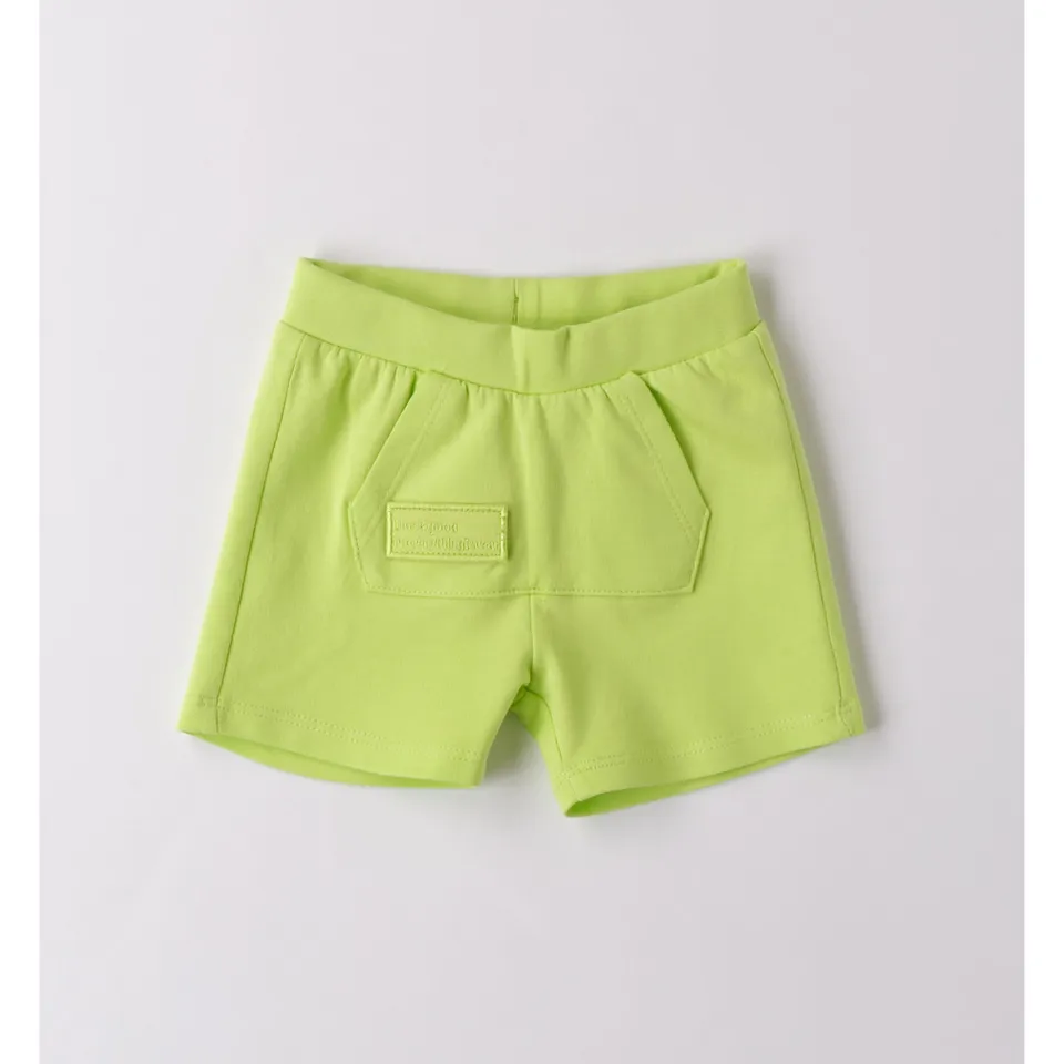 iDO short fluo neonato cotone tinta unita