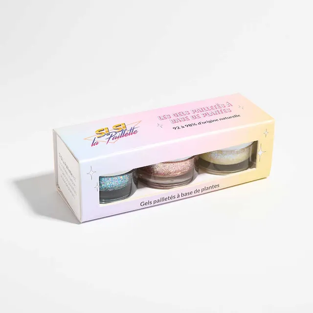 Si Si La Paillette Cosmique Gel Pack glitter biodegradabile bambini
