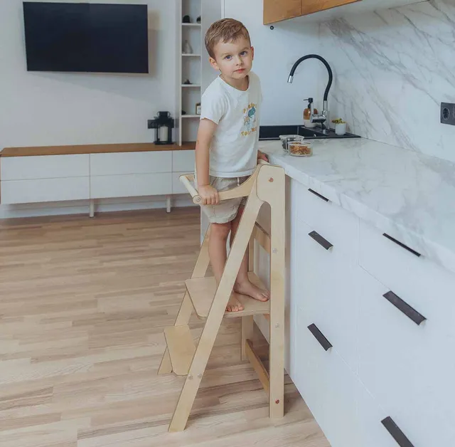 The Dida Torre di Apprendimento Montessori Pieghevole Legno