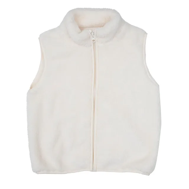 Toys Center Baby Gilet Bimba Panna con Zip Morbido