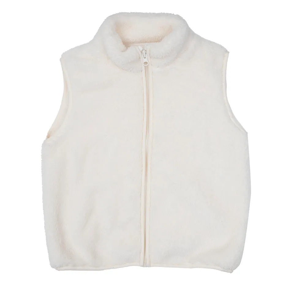 Toys Center Baby Gilet Bimba Panna con Zip Morbido