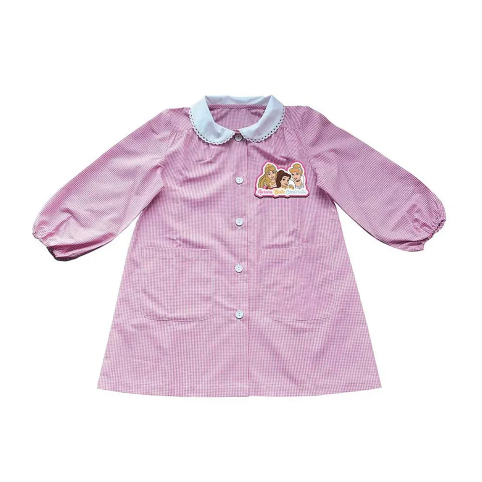 Coriex Principesse grembiule asilo bambina rosa pizzo 2-6 anni