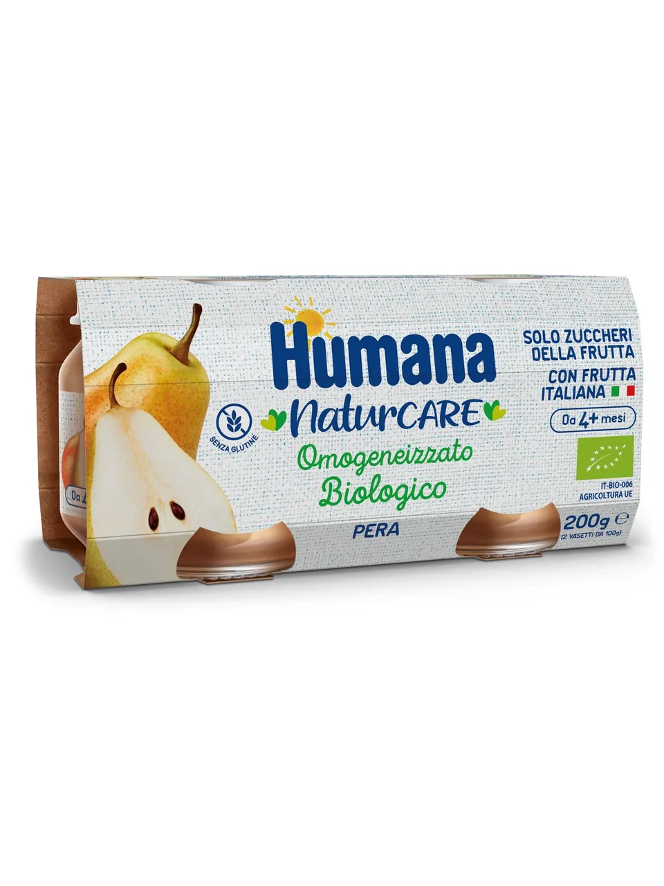 Humana Omogeneizzato Pera Biologico 2x100 g