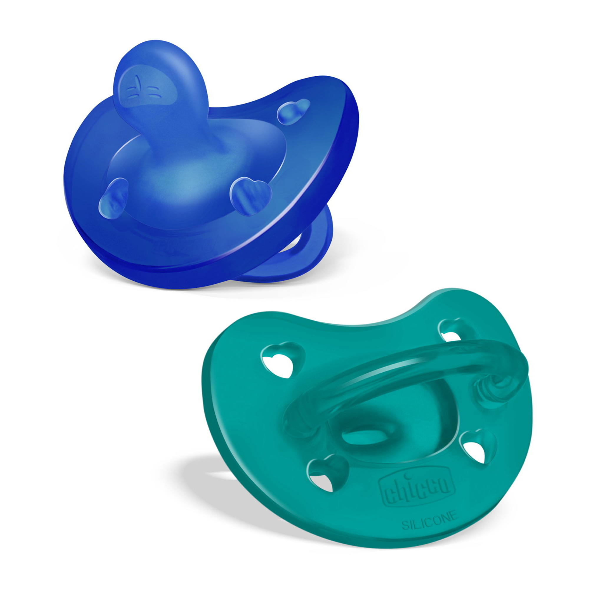 Chicco PhysioForma ciuccio silicone 16-36 mesi blu 2 pezzi
