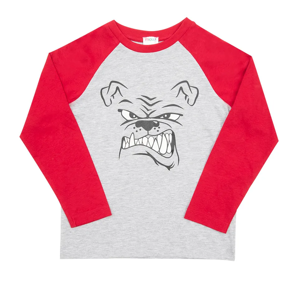Toys Center Baby Maglia Bimbo Dog Grigio Rosso Cotone