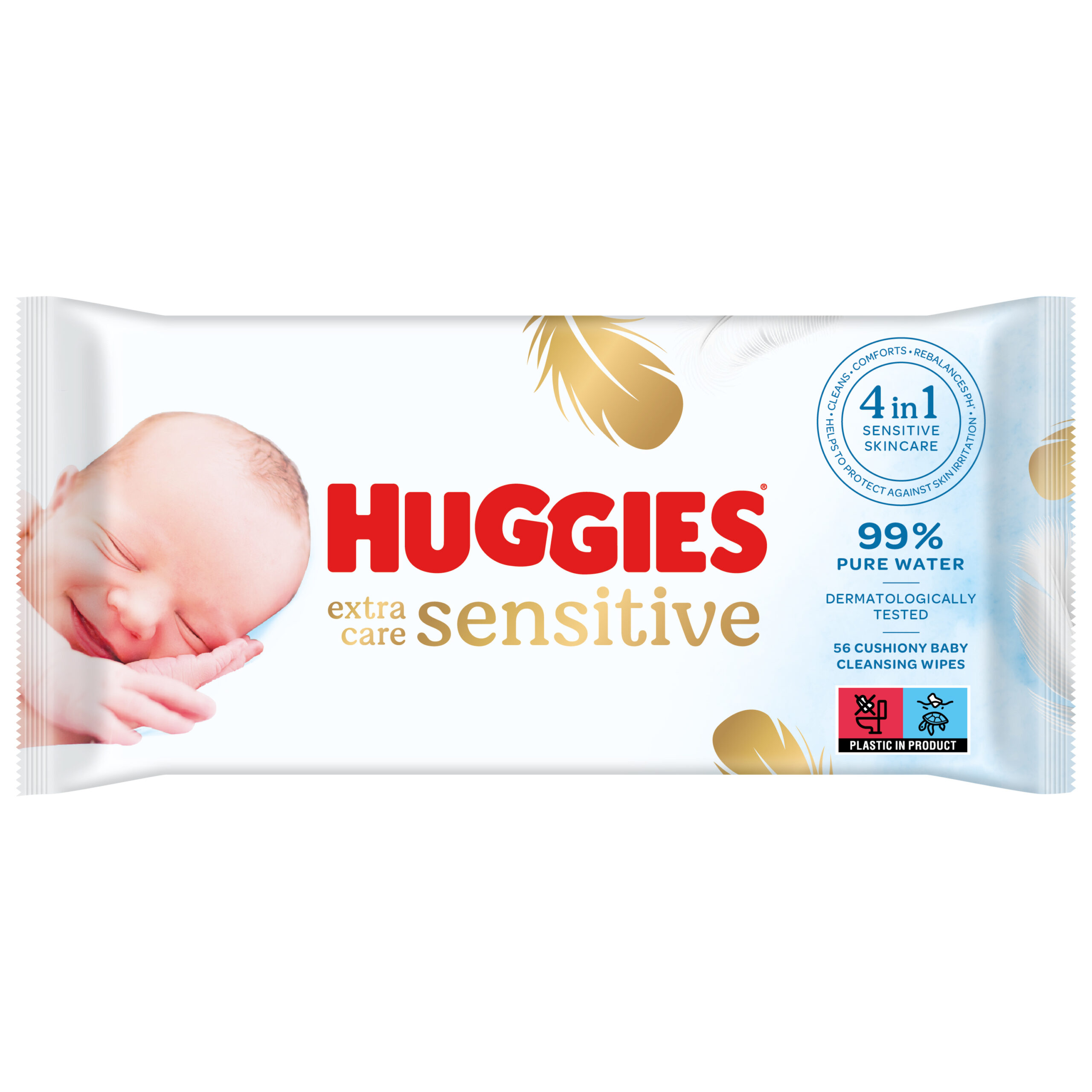 Huggies Pure Extra Care salviette 56 pz senza profumo