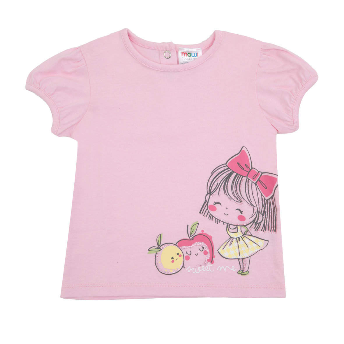 Sweet Me T-shirt Bimba maniche corte rosa stampa