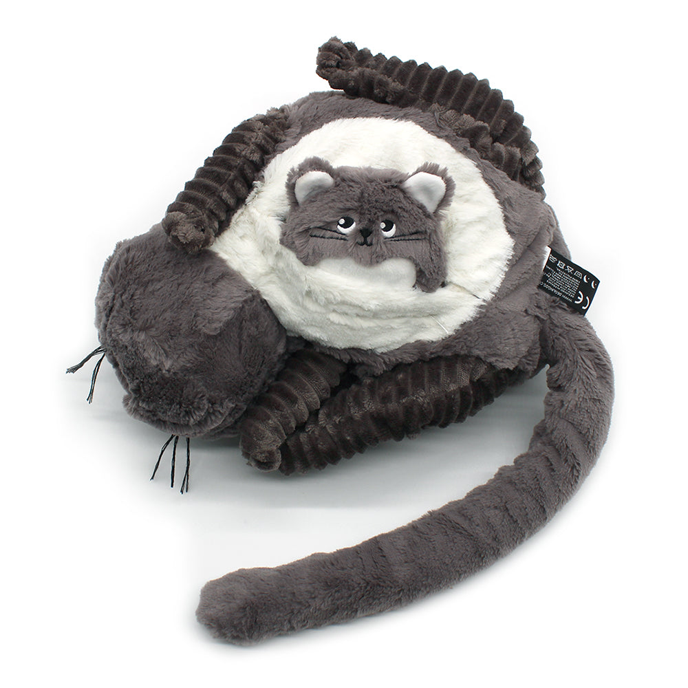Les Deglingos Ptipotos peluche gatto Miaou grigio 32 cm