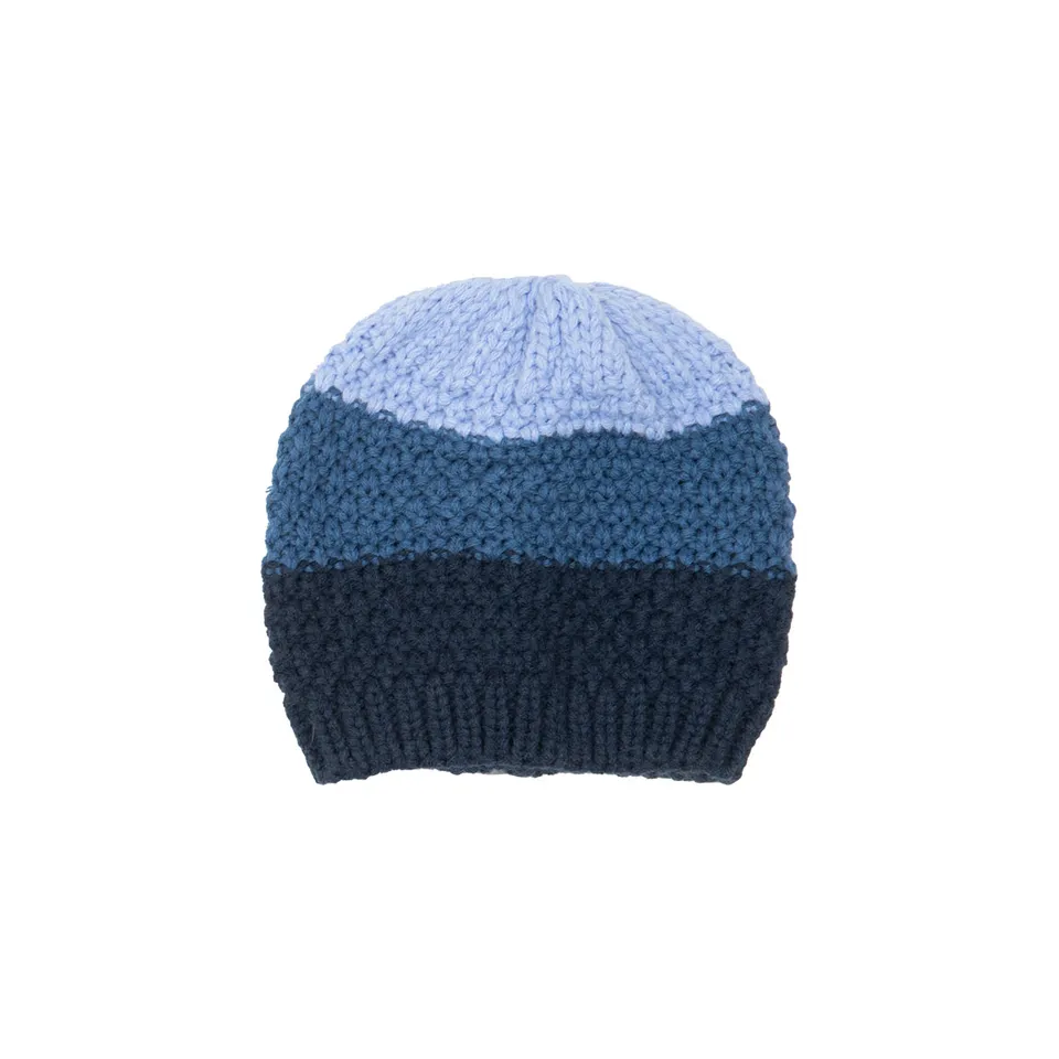Toys Center Baby cappello tricot bimbo blu morbido