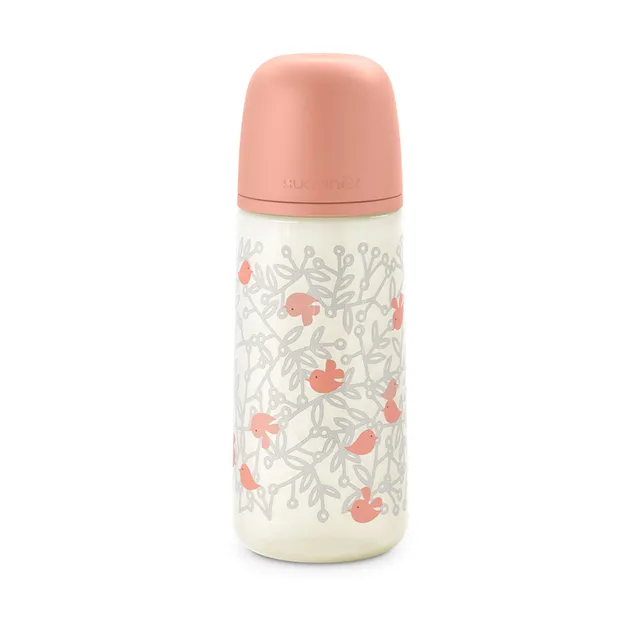 Suavinex SX Pro Birdies biberon 360 ml rosa 6 mesi+